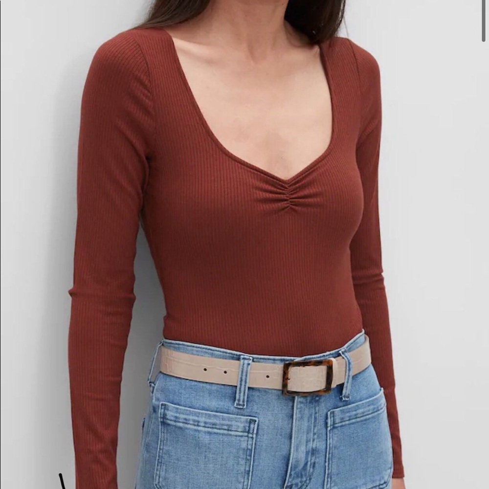 Banana Republic Ribbed Thong Bodysuit